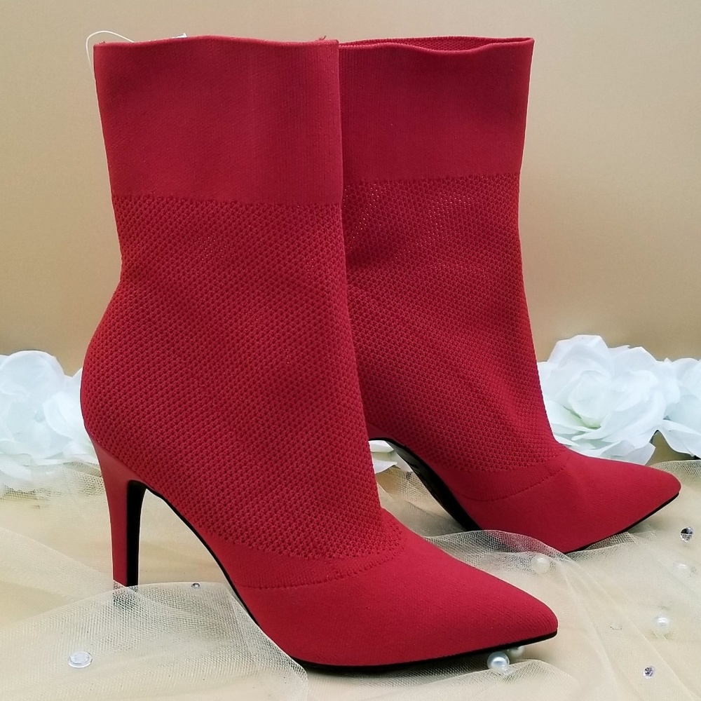 Brash Xaya Pointed-Toe Sock Boot